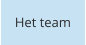 Het team